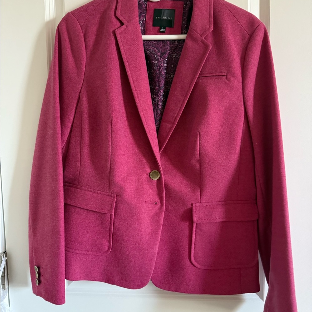 The Limited Fuchsia Blazer